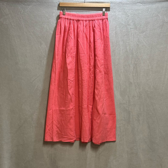 Merona | Semi Pleated Maxi Skirt | Salmon Pink | Size: S - Picture 1 of 5